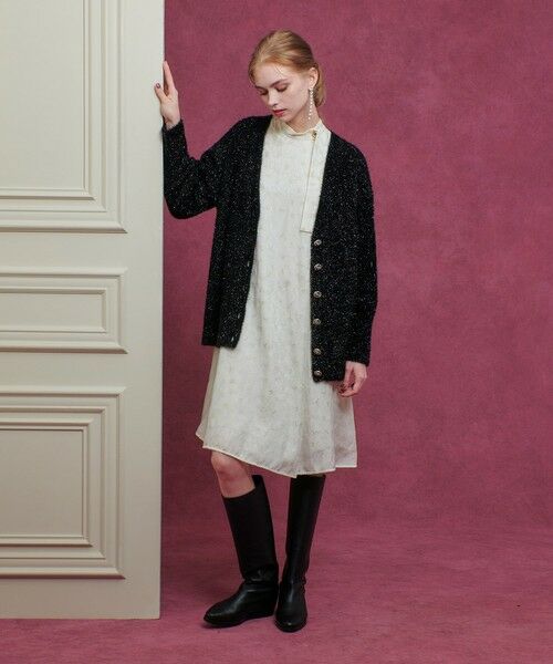 allureville / アルアバイル カーディガン・ボレロ | 【LOULOU WILLOUGHBY】フィルムラメミドルカーディガン | 詳細14