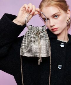 allureville / アルアバイル ショルダーバッグ | ◇【LOULOU WILLOUGHBY】ビジュー巾着ショルダー