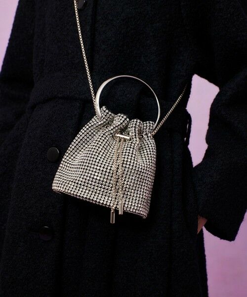 allureville / アルアバイル ショルダーバッグ | ◇【LOULOU WILLOUGHBY】ビジュー巾着ショルダー | 詳細3