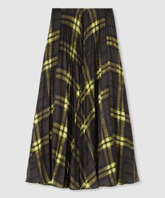 allureville / アルアバイル ロング・マキシ丈スカート | LISAチェックプリントプリーツスカート