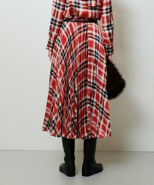 allureville / アルアバイル ロング・マキシ丈スカート | LISAチェックプリントプリーツスカート | 詳細2