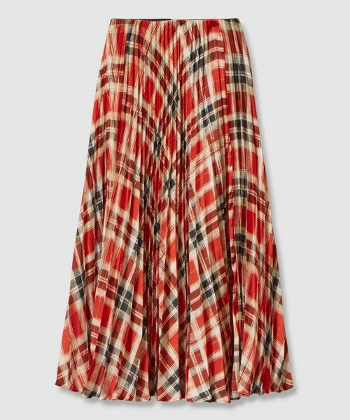 allureville / アルアバイル ロング・マキシ丈スカート | LISAチェックプリントプリーツスカート | 詳細4