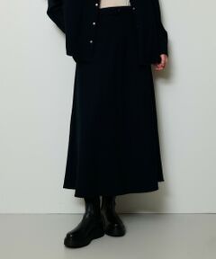 allureville / アルアバイル ミニ・ひざ丈スカート | サキソニーベルテッドナロースカート