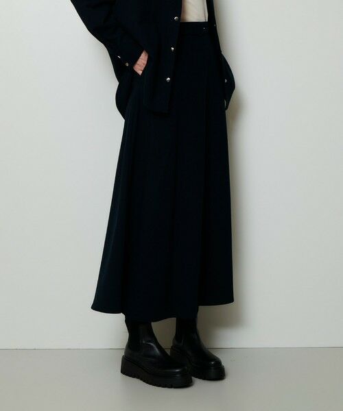 allureville / アルアバイル ミニ・ひざ丈スカート | サキソニーベルテッドナロースカート | 詳細1