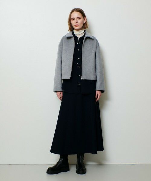 allureville / アルアバイル ミニ・ひざ丈スカート | サキソニーベルテッドナロースカート | 詳細3