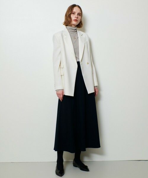 allureville / アルアバイル ミニ・ひざ丈スカート | サキソニーベルテッドナロースカート | 詳細4