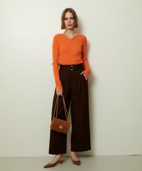 allureville / アルアバイル その他パンツ | ウールライクフランネルヨークレスパンツ | 詳細10