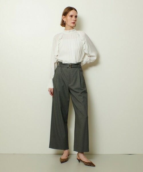 allureville / アルアバイル その他パンツ | ウールライクフランネルヨークレスパンツ | 詳細21