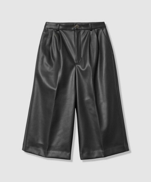 allureville / アルアバイル ショート・ハーフ・半端丈パンツ | フェイクレザーバミューダパンツ | 詳細4