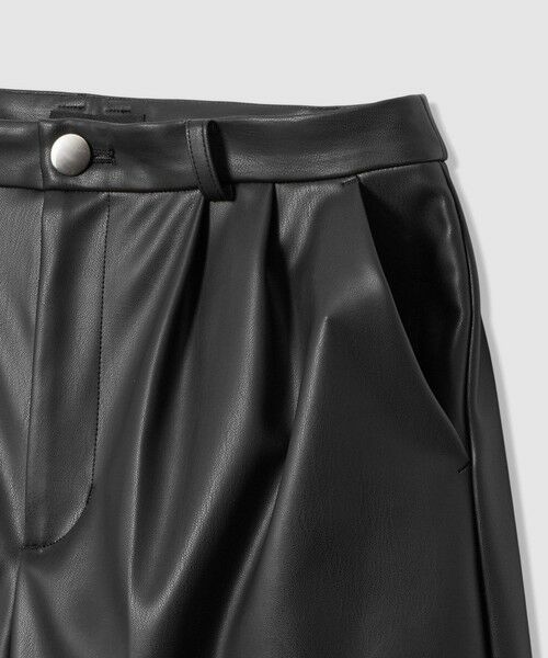 allureville / アルアバイル ショート・ハーフ・半端丈パンツ | フェイクレザーバミューダパンツ | 詳細6