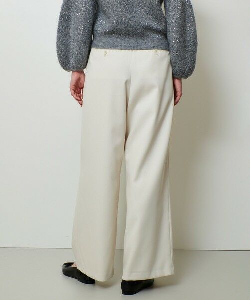 allureville / アルアバイル その他パンツ | ウールサテンハイウエストパンツ | 詳細3