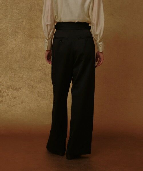 allureville / アルアバイル その他パンツ | ウールサテンハイウエストパンツ | 詳細15