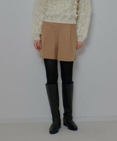 allureville / アルアバイル ショート・ハーフ・半端丈パンツ | メルトンショートパンツ | 詳細1