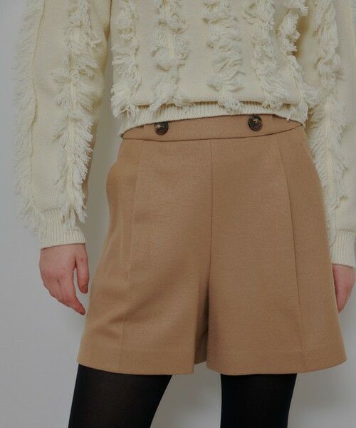 allureville / アルアバイル ショート・ハーフ・半端丈パンツ | メルトンショートパンツ(ベージュ (11))