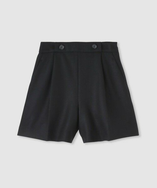 allureville / アルアバイル ショート・ハーフ・半端丈パンツ | メルトンショートパンツ(ブラック (95))