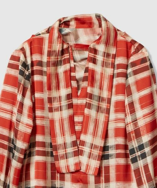 allureville / アルアバイル シャツ・ブラウス | LISAチェックプリントブラウス | 詳細12