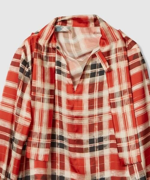 allureville / アルアバイル シャツ・ブラウス | LISAチェックプリントブラウス | 詳細13