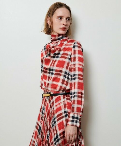 allureville / アルアバイル シャツ・ブラウス | LISAチェックプリントブラウス | 詳細2