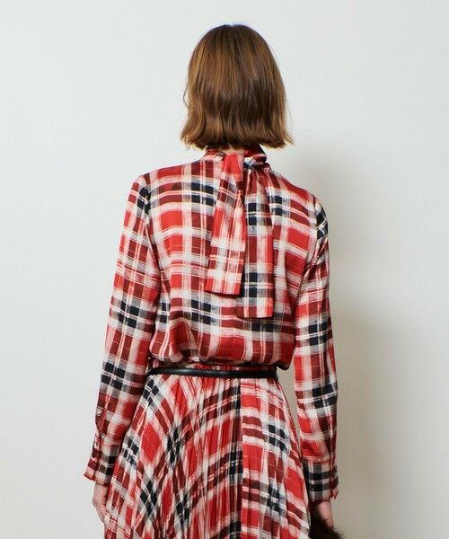 allureville / アルアバイル シャツ・ブラウス | LISAチェックプリントブラウス | 詳細3