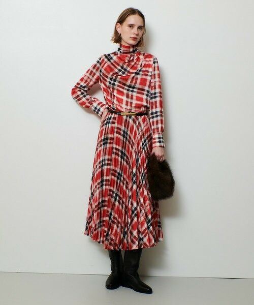 allureville / アルアバイル シャツ・ブラウス | LISAチェックプリントブラウス | 詳細4