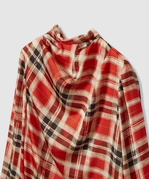 allureville / アルアバイル シャツ・ブラウス | LISAチェックプリントブラウス | 詳細7