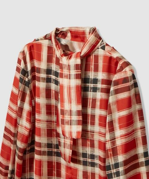 allureville / アルアバイル シャツ・ブラウス | LISAチェックプリントブラウス | 詳細8