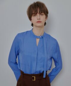 allureville / アルアバイル シャツ・ブラウス | ブライトツイルアシメボウブラウス