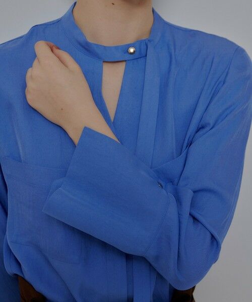 allureville / アルアバイル シャツ・ブラウス | ブライトツイルアシメボウブラウス | 詳細7