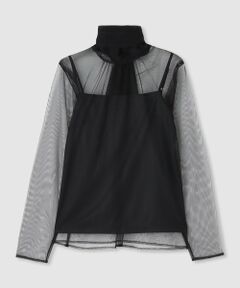 allureville / アルアバイル カットソー | チュールボウロングスリーブ プルオーバー