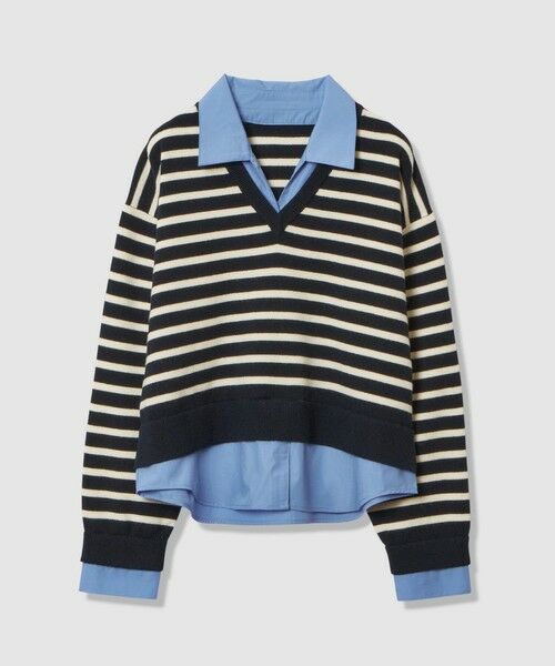 allureville / アルアバイル ニット・セーター | フェイクレイヤードスキッパープルオーバー | 詳細4