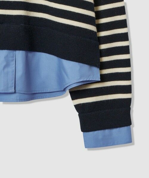 allureville / アルアバイル ニット・セーター | フェイクレイヤードスキッパープルオーバー | 詳細7