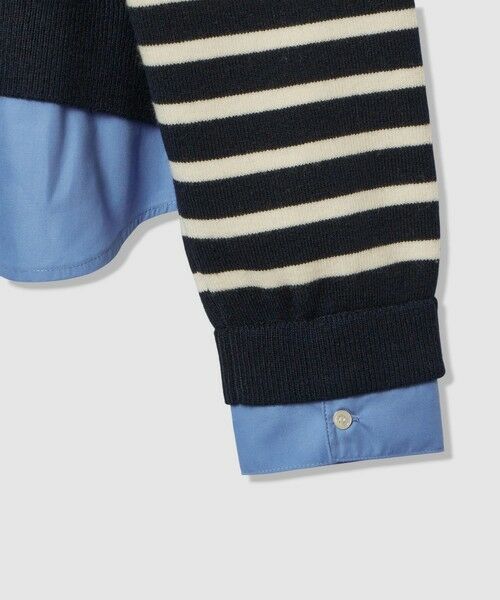 allureville / アルアバイル ニット・セーター | フェイクレイヤードスキッパープルオーバー | 詳細8