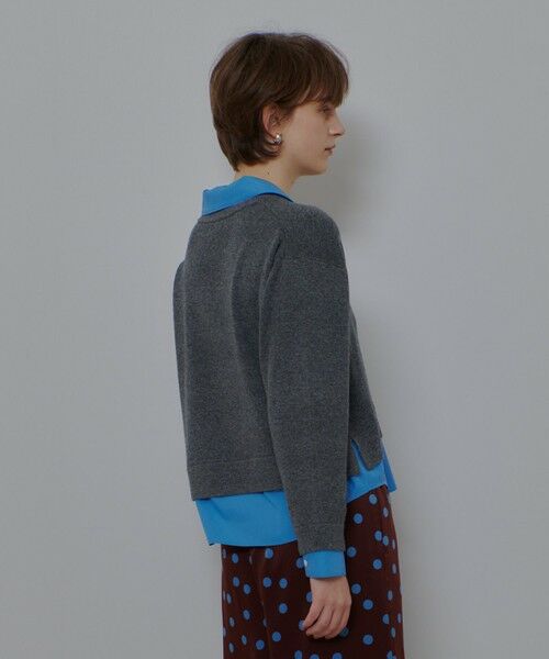 allureville / アルアバイル ニット・セーター | フェイクレイヤードスキッパープルオーバー | 詳細13