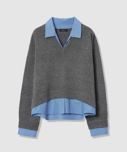 allureville / アルアバイル ニット・セーター | フェイクレイヤードスキッパープルオーバー | 詳細15