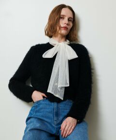 allureville / アルアバイル カーディガン・ボレロ | シャギーニットカーディガン