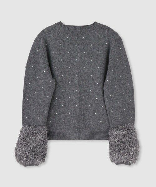 allureville / アルアバイル カーディガン・ボレロ | エンブロイダリードットファーカフスカーディガン | 詳細1