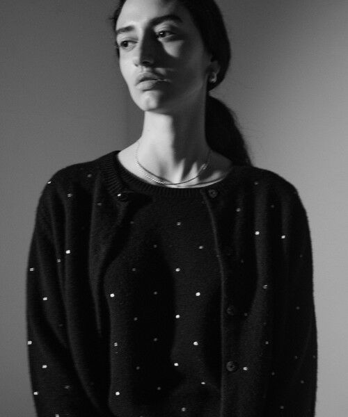 allureville / アルアバイル カーディガン・ボレロ | エンブロイダリードットファーカフスカーディガン | 詳細4