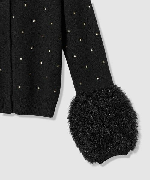 allureville / アルアバイル カーディガン・ボレロ | エンブロイダリードットファーカフスカーディガン | 詳細14