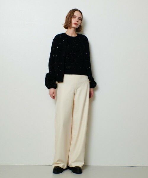 allureville / アルアバイル カーディガン・ボレロ | エンブロイダリードットファーカフスカーディガン | 詳細10