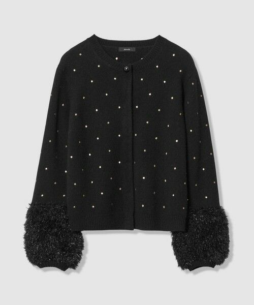 allureville / アルアバイル カーディガン・ボレロ | エンブロイダリードットファーカフスカーディガン | 詳細11