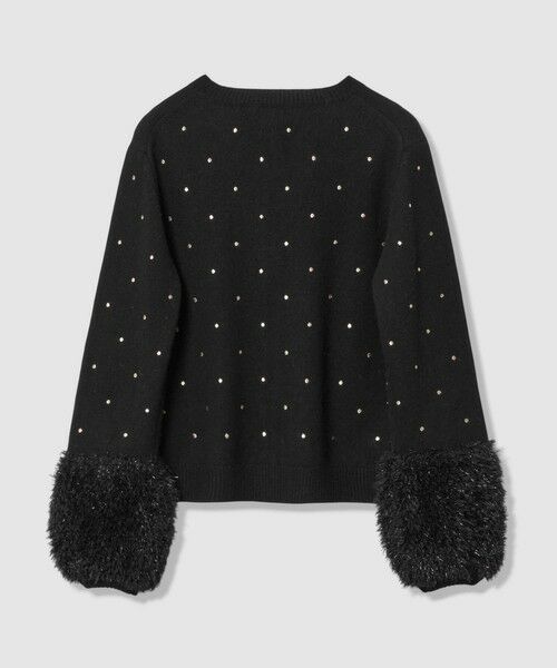 allureville / アルアバイル カーディガン・ボレロ | エンブロイダリードットファーカフスカーディガン | 詳細12