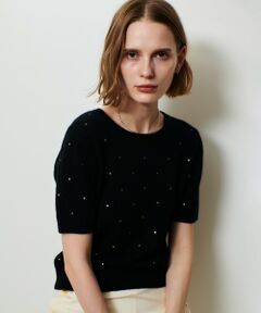 allureville / アルアバイル ニット・セーター | エンブロイダリードットプルオーバー