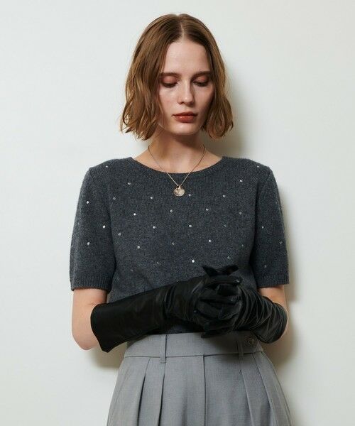 allureville / アルアバイル ニット・セーター | エンブロイダリードットプルオーバー | 詳細1