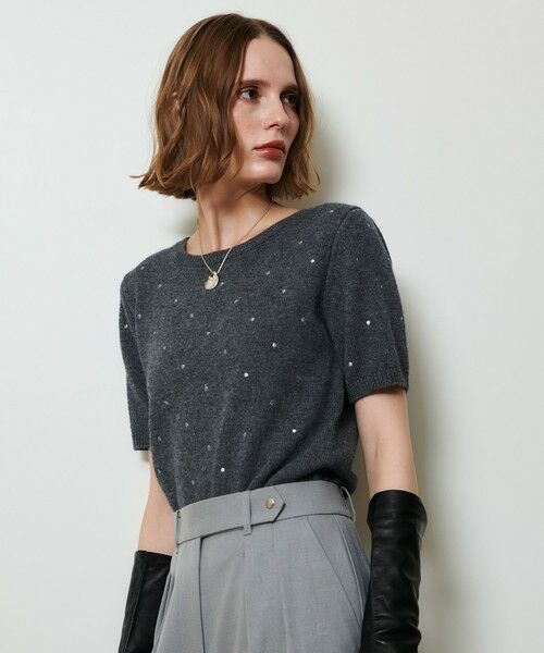 allureville / アルアバイル ニット・セーター | エンブロイダリードットプルオーバー | 詳細2