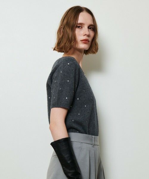 allureville / アルアバイル ニット・セーター | エンブロイダリードットプルオーバー | 詳細3