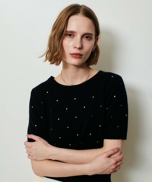 allureville / アルアバイル ニット・セーター | エンブロイダリードットプルオーバー | 詳細10