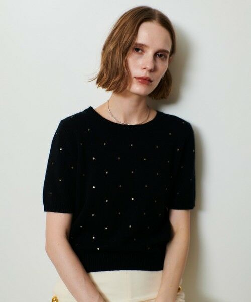 allureville / アルアバイル ニット・セーター | エンブロイダリードットプルオーバー | 詳細9