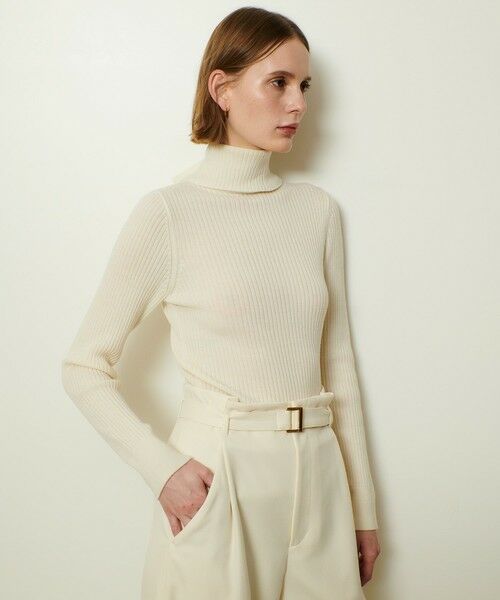 allureville / アルアバイル ニット・セーター | 2WAYネックリブタートル | 詳細2