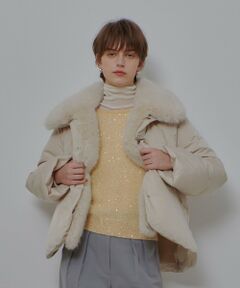 allureville / アルアバイル その他アウター | ファーカラーショートダウンコート