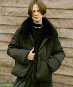 allureville / アルアバイル その他アウター | ファーカラーショートダウンコート